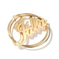 Classic Name Hoop Earrings
