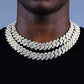 2 Toned Flooded Jumbo Cuban Choker