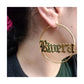 Classic Name Hoop Earrings