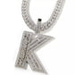 Icy Name & Initial Baguette Necklace