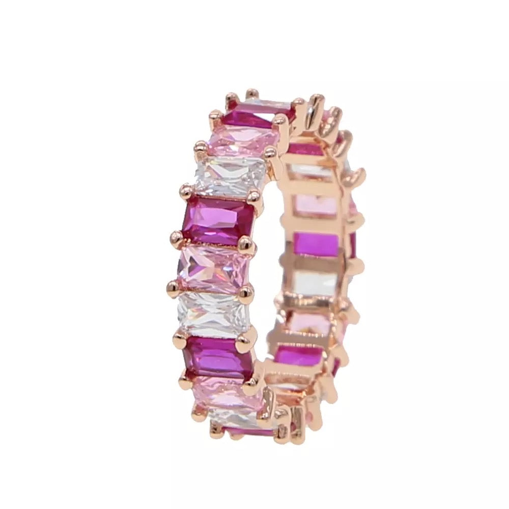 Pink Ice Eternity Ring