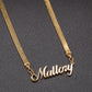 Herringbone Name Necklace